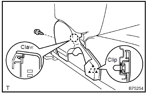 Remove front seat cushion shield inner LH