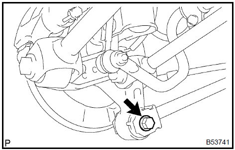 3. TEMPORARILY TIGHTEN STRUT ROD ASSY REAR