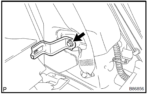 Remove rear seat back hinge sub-assy LH