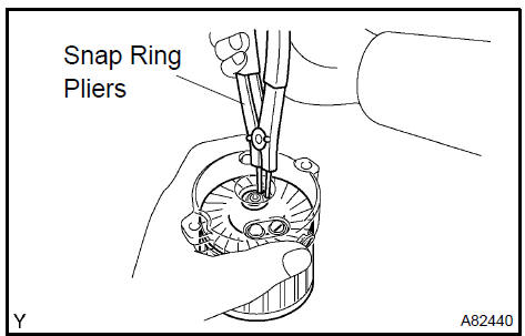 Remove starter armature assy