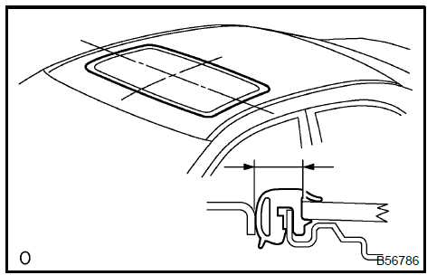 Install sliding roof glass sub-assy