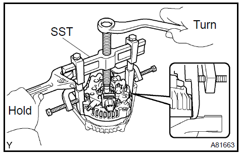 6. REMOVE GENERATOR ROTOR ASSY