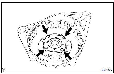 b. Using SST, tap out the bearing.SST 09950−60010 (09951−00250), 09950−70010