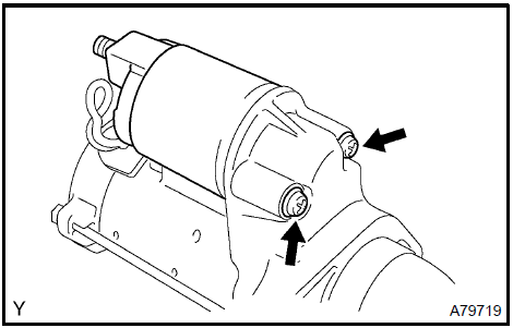 2. REMOVE STARTER FIELD FRAME ASSY