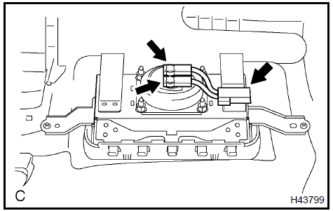 Disconnect instrument panel wire no.2