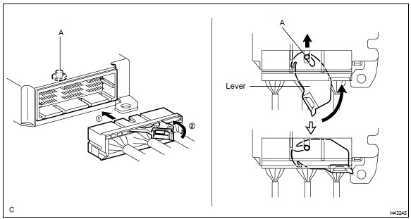 3. DISCONNECTION OF CONNECTORS FOR CURTAIN SHIELD AIRBAG