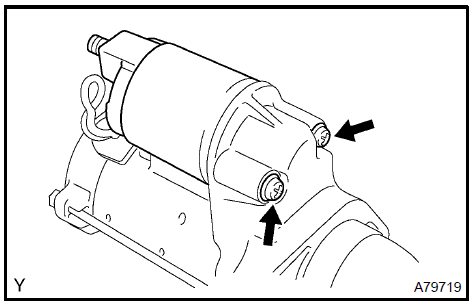 2. REMOVE STARTER FIELD FRAME ASSY