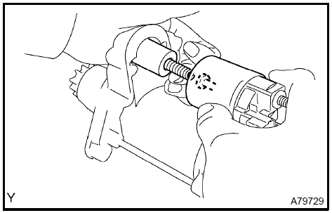 d. Install the magnetic switch with the 2 screws.Torque: 7.5