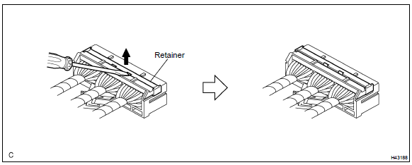 2. Release the lances and remove the holder.