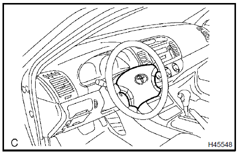 Horn button assy (vehicle not involved in collision)