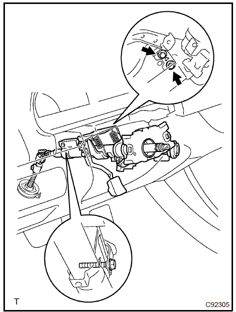 Install steering column assy