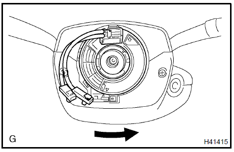 d. Then rotate the cable clockwise about 2.5 turns to align