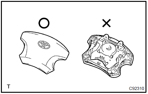 9. REMOVE STEERING WHEEL ASSY