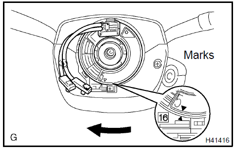 65. INSTALL STEERING WHEEL ASSY