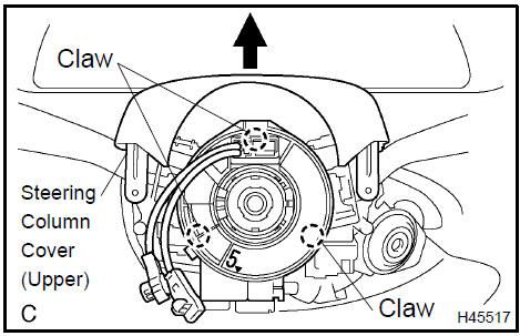 Remove spiral cable sub-assy