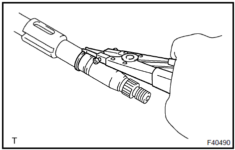 33. REMOVE IGNITION SWITCH LOCK CYLINDER ASSY