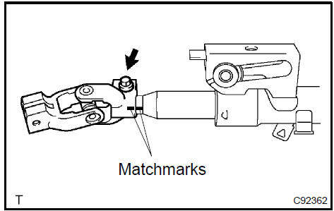 Install steering sliding yoke sub-assy