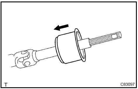 Install steering column hole cover sub-assy no.2