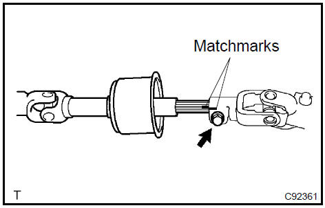 Install steering intermediate shaft sub-assy