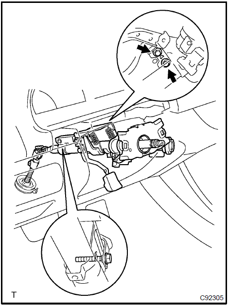 Install steering column assy