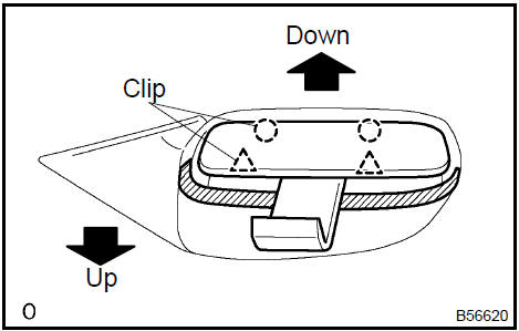 Remove outer rear view mirror sub-assy LH