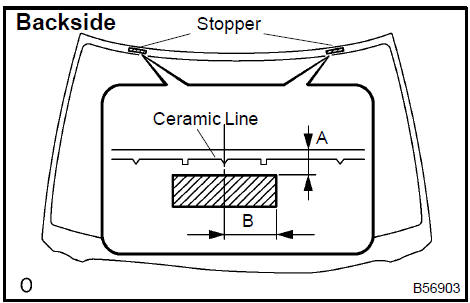 Install windshield glass stopper No.2