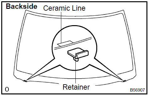 Install windshield glass retainer