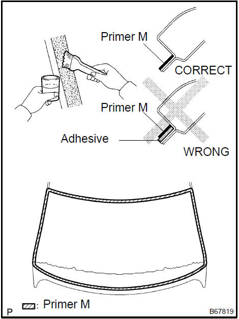 d. Apply adhesive.Adhesive: Part No. 08850−00801 or equivalent