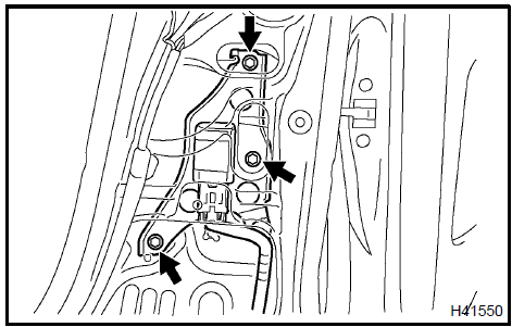 Remove side air bag sensor assy RH