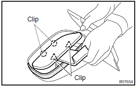 Remove outer rear view mirror sub-assy LH