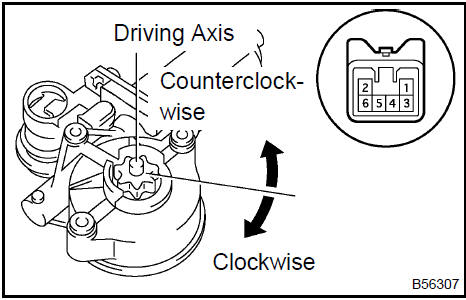 b. Check operation of the PTC inside the power window regulator