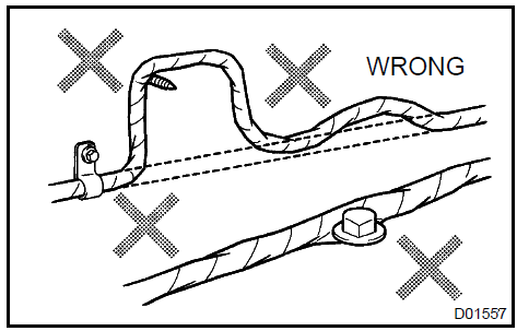 Handling of wire harness