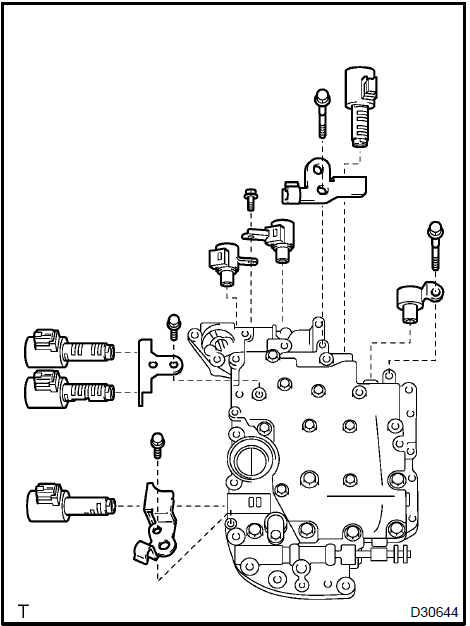 7. INSTALL TRANSMISSION VALVE BODY ASSY