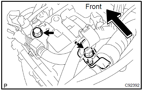 Remove wire harness clamp