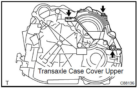  Install transaxle case cover upper