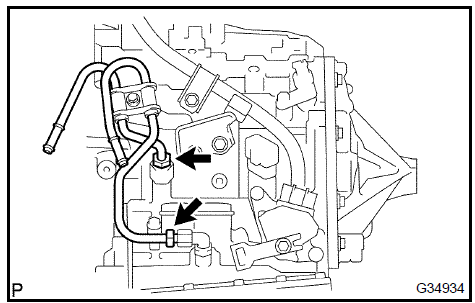 27. INSTALL OIL COOLER OUTLET TUBE No.1