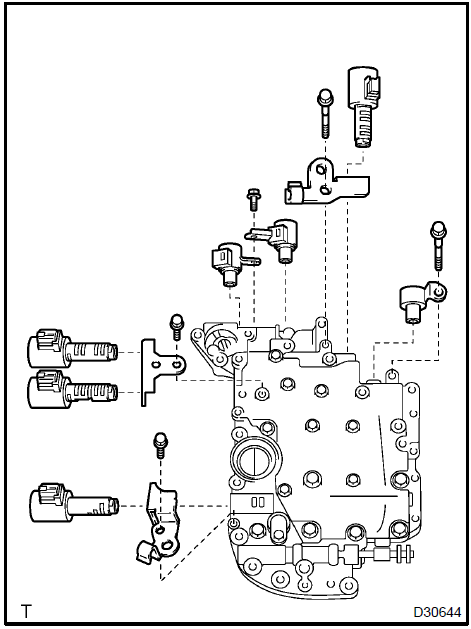 7. INSTALL TRANSMISSION VALVE BODY ASSY