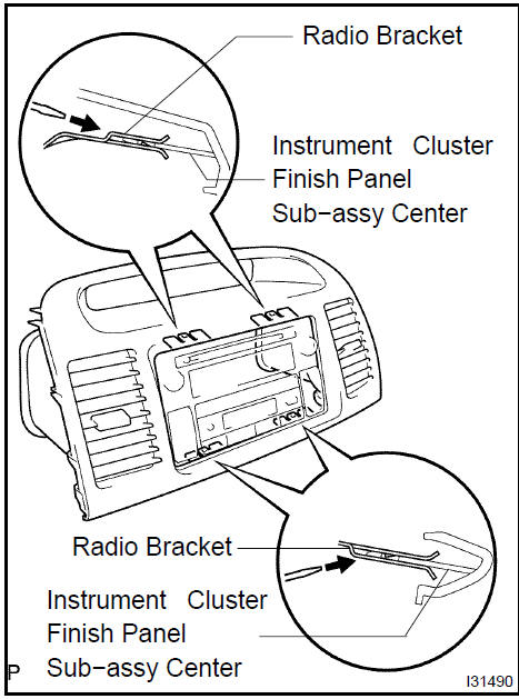Remove radio receiver assy