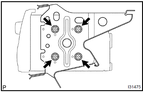 Remove radio bracket no.1