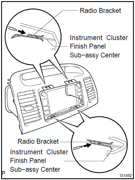 Remove navigation receiver assy