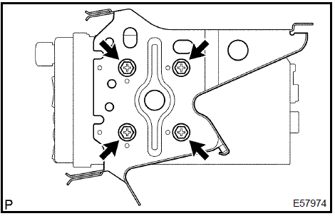 Remove radio bracket no.1