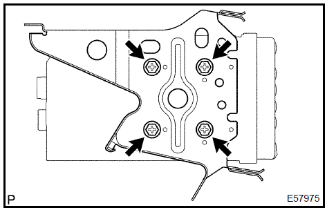 Remove radio bracket no.2