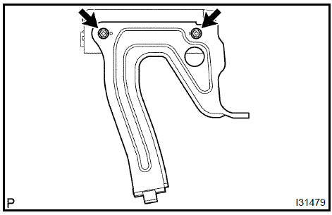 9. REMOVE DISC PLAYER BRACKET No.2