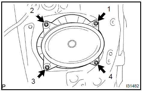 Install front no.1 Speaker assy