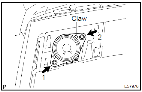 Install front no.2 Speaker assy