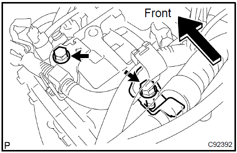 Remove wire harness clamp