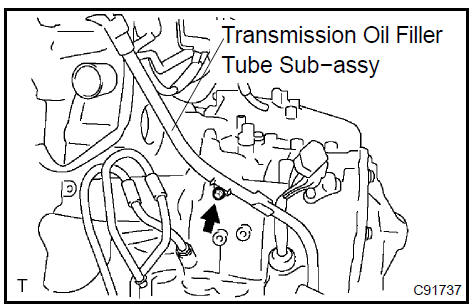 11. DISCONNECT OIL COOLER INLET TUBE No.1