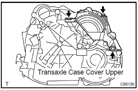  Remove transaxle case cover upper