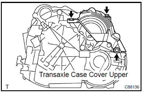 Remove transaxle case cover upper