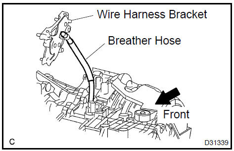 23. INSTALL TRANSMISSION CONTROL CABLE